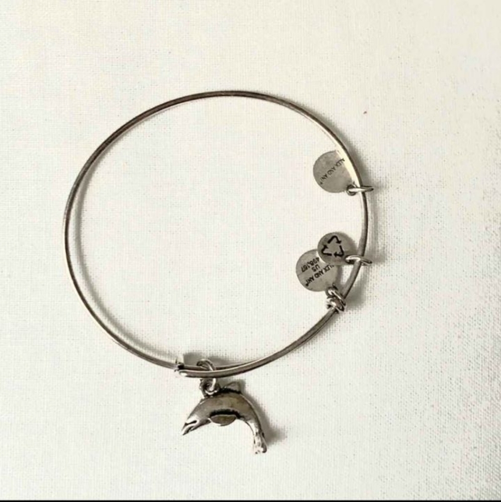 Alex & Ani Silver Dolphin Bracelet